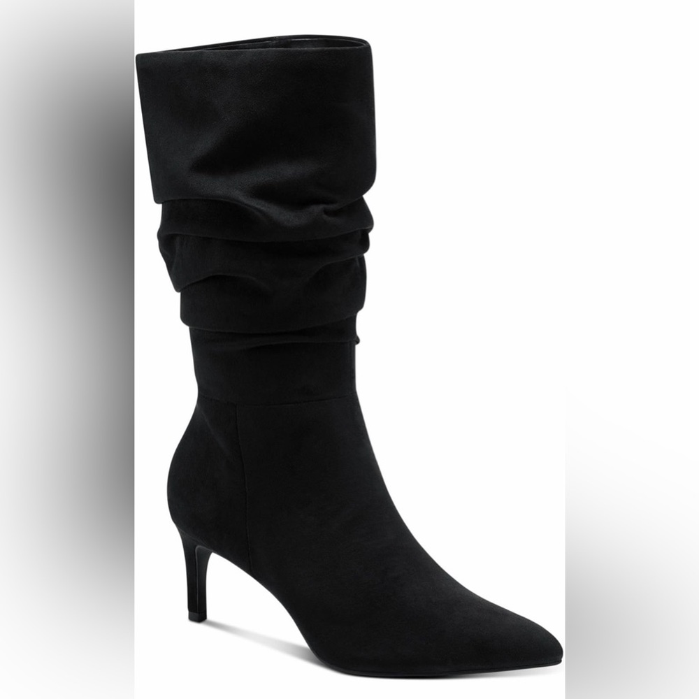 Faux Suede Slouchy Booties